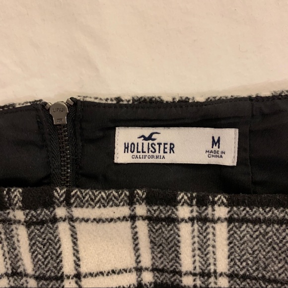 Black and White Plaid Envelope Mini Skirt - Picture 4 of 6